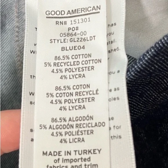 Good American Always Fits Good Legs High Rise Skinny Jeans 6-12 - Picture 9 of 9